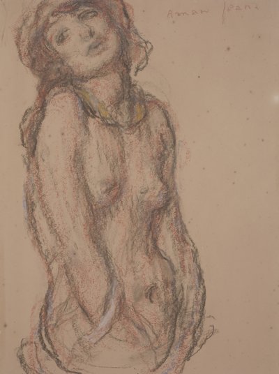 Akt (kréta papíron) alkotó: Edmond François Aman Jean