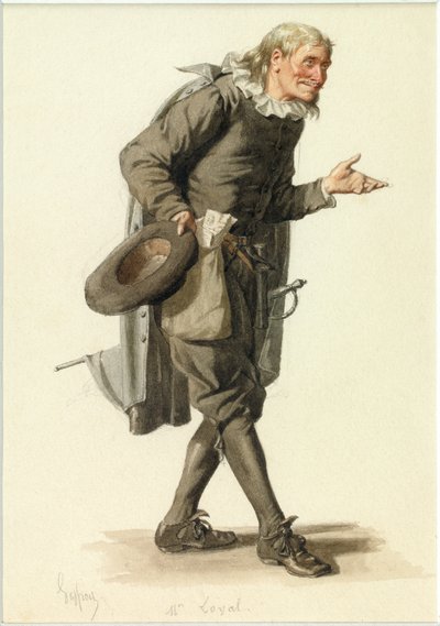 Loyal úr portréja, 1870 körül (akvarell) alkotó: Edmond Aime Florentin Geffroy