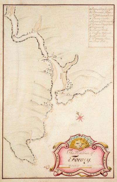 A cornwalli Fowey kikötője alkotó: Edmond Dummer