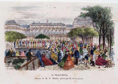 A királyi palota – Morin rajza, 1830 körül alkotó: Edmond Morin