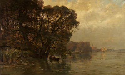 A Scheldt Wetteren közelében (Belgium) alkotó: Edmond de Schampheleer