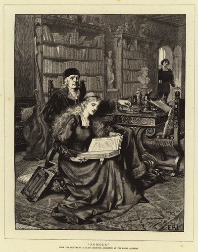 Romola (metszet) alkotó: Edmund Blair (after) Leighton