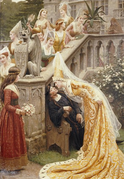 Alain Chartier, 1903 alkotó: Edmund Blair Leighton
