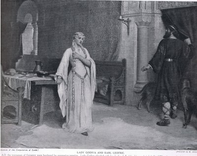 Lady Godiva és Earl Leofric, illusztráció a 