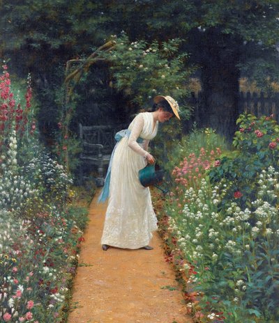 Asszonyom kertje alkotó: Edmund Blair Leighton