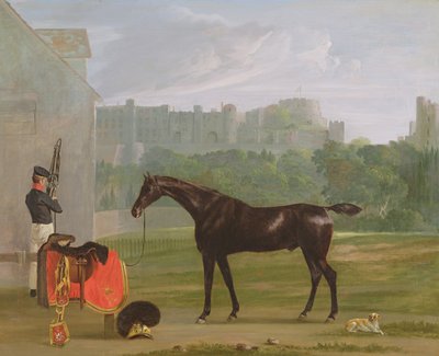 A windsori őrház előtt alkotó: Edmund Bristow