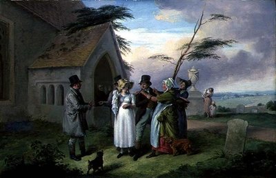 A megszakított esküvő (olaj, tábla) alkotó: Edmund Bristow