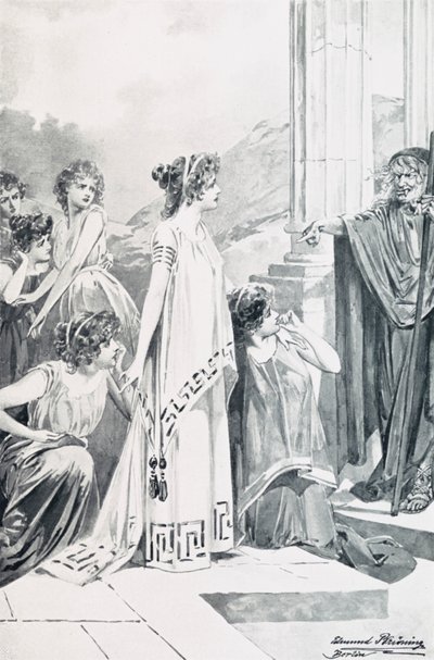 Illusztráció Goethes Fausthoz alkotó: Edmund Bruning