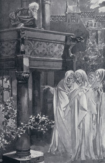 Illusztráció Goethes Fausthoz alkotó: Edmund Bruning