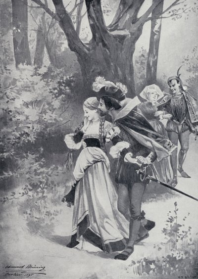 Illusztráció Goethes Fausthoz alkotó: Edmund Bruning