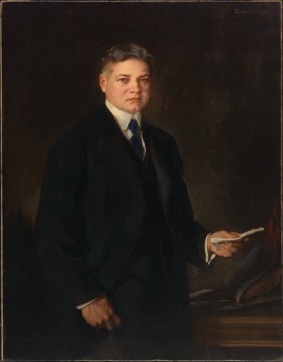 Herbert Clark Hoover (1874-1964) alkotó: Edmund Charles Tarbell