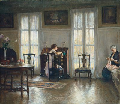 Anya és Mária alkotó: Edmund Charles Tarbell