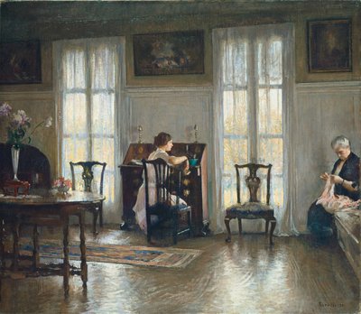 Anya és Mária, 1922. alkotó: Edmund Charles Tarbell
