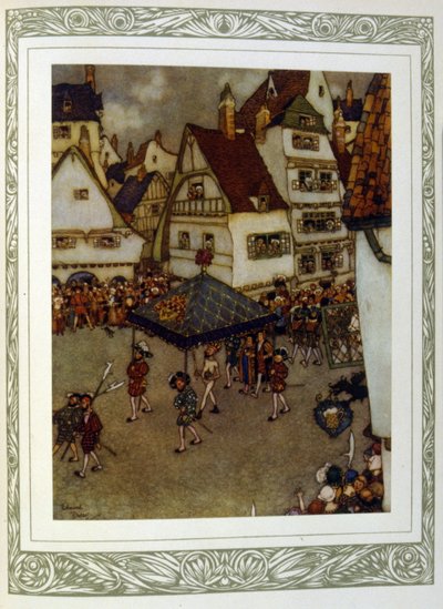 Hans Christian Anderson történeteinek illusztrált francia kiadása alkotó: Edmund Dulac