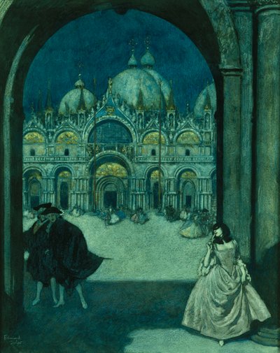 A Piazza San Marco téren alkotó: Edmund Dulac