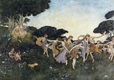 Jelenet a Viharból alkotó: Edmund Dulac
