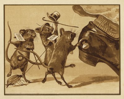 Illusztráció három vak egérhez (színes litó) alkotó: Edmund G. Caldwell