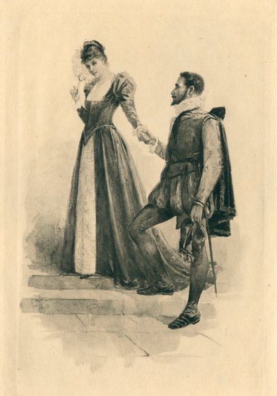 Erzsébet korabeli dalok a szerelem és a szépség tiszteletére (litográfia) alkotó: Edmund Henry Garrett