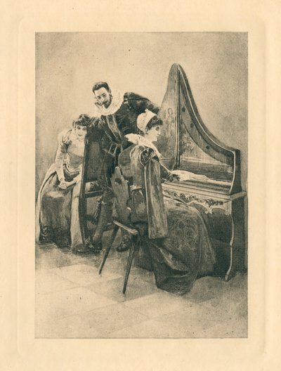 Erzsébet korabeli dalok a szerelem és a szépség tiszteletére (litográfia) alkotó: Edmund Henry Garrett