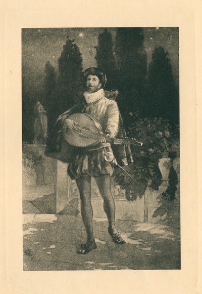 Erzsébet korabeli dalok a szerelem és a szépség tiszteletére (litográfia) alkotó: Edmund Henry Garrett