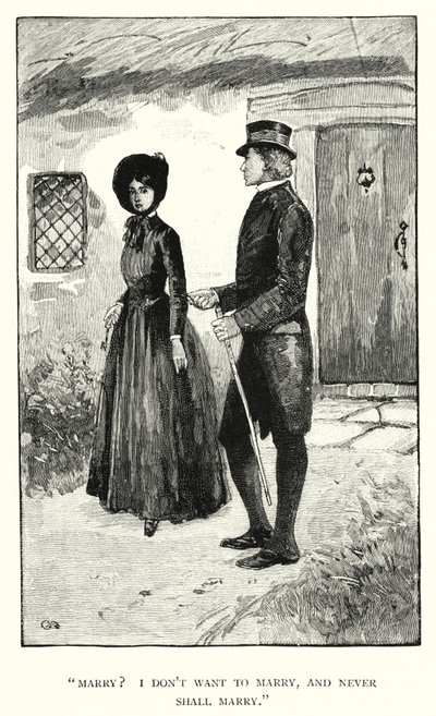 Illusztráció Jane Eyre-hez, Charlotte Bronte (metszet) alkotó: Edmund Henry Garrett