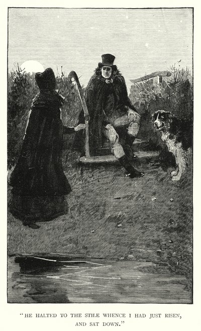 Illusztráció Jane Eyre-hez, Charlotte Bronte (metszet) alkotó: Edmund Henry Garrett