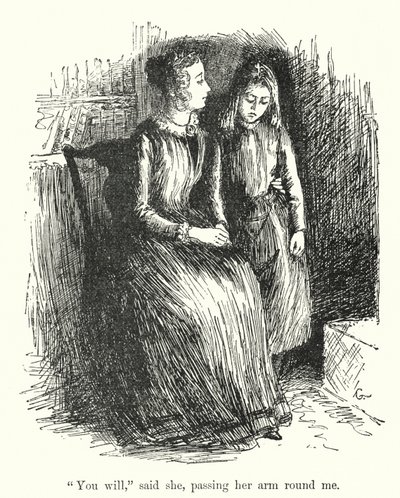 Illusztráció Jane Eyre-hez, Charlotte Bronte (litho) alkotó: Edmund Henry Garrett