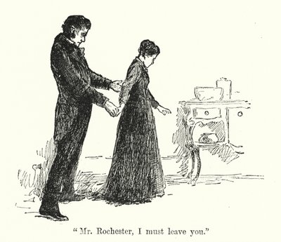 Illusztráció Jane Eyre számára, Charlotte Bronte (litho) alkotó: Edmund Henry Garrett