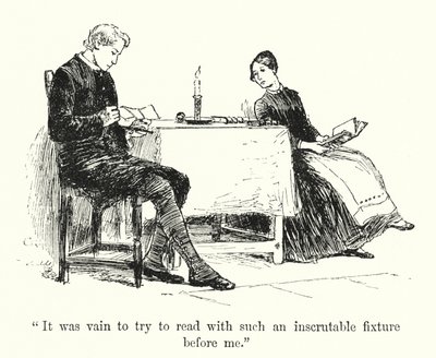 Illusztráció Jane Eyre számára, Charlotte Bronte (litho) alkotó: Edmund Henry Garrett