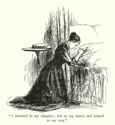 Illusztráció Jane Eyre-hez, Charlotte Bronte (litho) alkotó: Edmund Henry Garrett