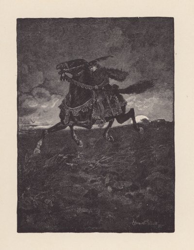 Illusztráció John Keats Szent Ágnes estéjéhez (litográfia) alkotó: Edmund Henry Garrett