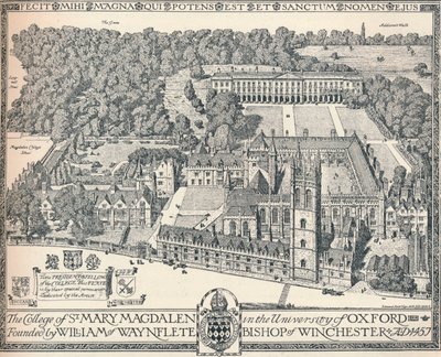 Magdalen College, Oxford, 1905 alkotó: Edmund Hort New