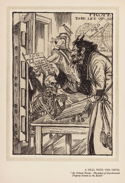 A császár füzére: A Deal with the Devil (litográfia) alkotó: Edmund Joseph (after) Sullivan
