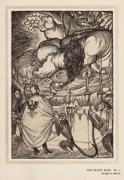A császár füzére: Fekete mise (litográfia) alkotó: Edmund Joseph (after) Sullivan