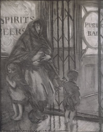 A kocsmaajtó, Bibbys Annual alkotó: Edmund Joseph (after) Sullivan