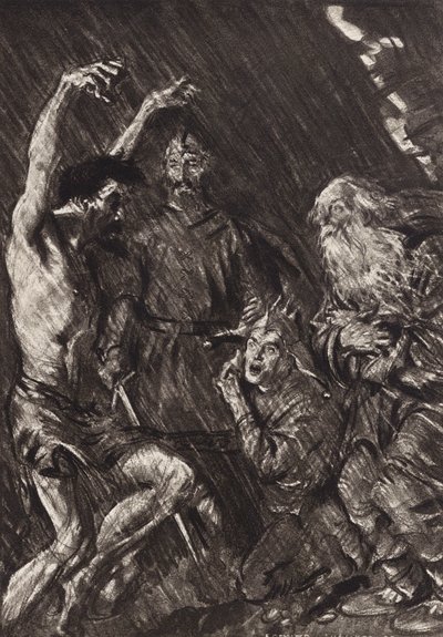 William Shakespeare: felvonás, 4. jelenet (litográfia) alkotó: Edmund Joseph (after) Sullivan