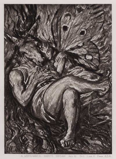Szentivánéji álom, IV. felvonás, Sc I (litho) alkotó: Edmund Joseph Sullivan