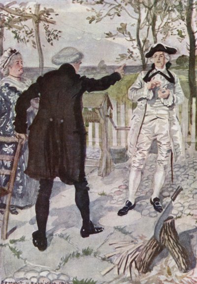 Illusztráció: Oliver Goldsmith Wakefield helytartójához (színes litó) alkotó: Edmund Joseph Sullivan
