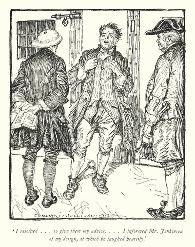 Illusztráció: Oliver Goldsmith, The Vicar of Wakefield (litho) alkotó: Edmund Joseph Sullivan