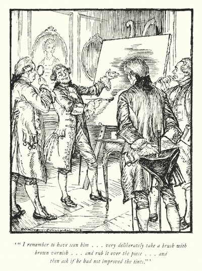 Illusztráció: Oliver Goldsmith, The Vicar of Wakefield (litho) alkotó: Edmund Joseph Sullivan