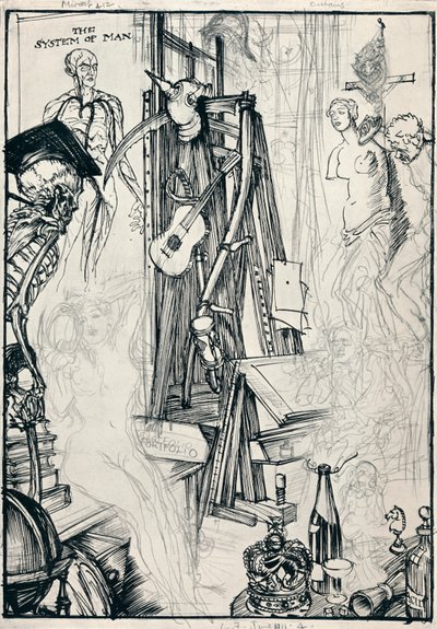 A karikaturista – IV. szakasz, 1920 alkotó: Edmund Joseph Sullivan