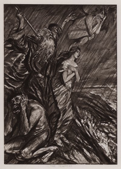 A vihar (litho) alkotó: Edmund Joseph Sullivan