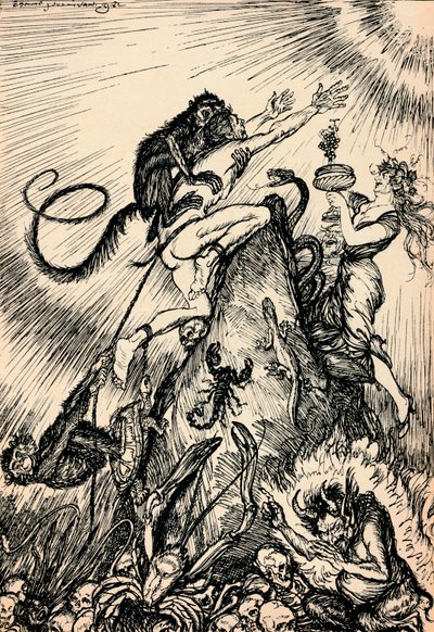 Sok rabszolgaságon keresztül jövünk fel a szabadságba, c1918, 1918 alkotó: Edmund Joseph Sullivan
