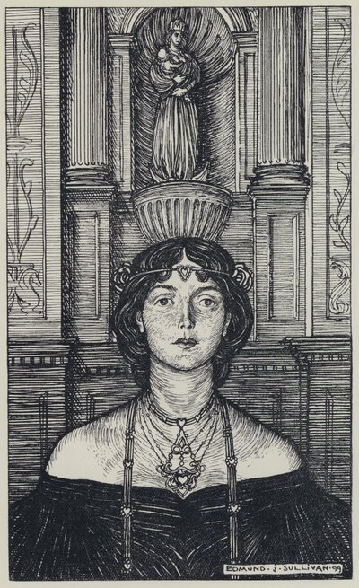 Tennyson, Illusztráció a szép nők álmához és más versekhez alkotó: Edmund Joseph after Sullivan