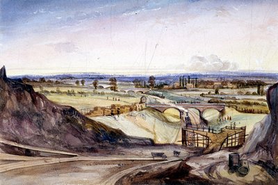 Hampstead általános képe, London, 1837 alkotó: Edmund Marks