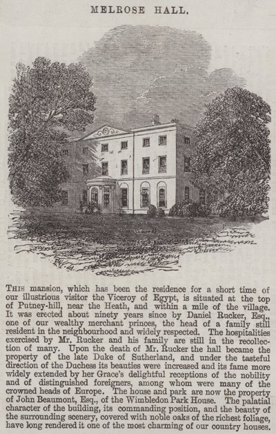 Melrose Hall alkotó: Edmund Morison Wimperis