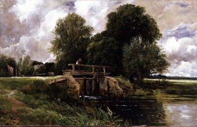 Átjutás egy zsilipen alkotó: Edmund Morison Wimperis