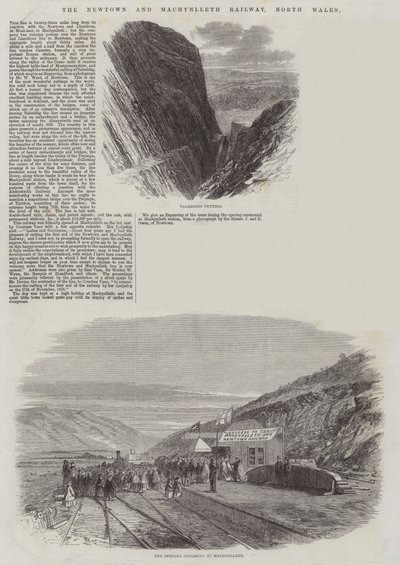 Newtown és Machynlleth vasút, Észak-Wales alkotó: Edmund Morison Wimperis