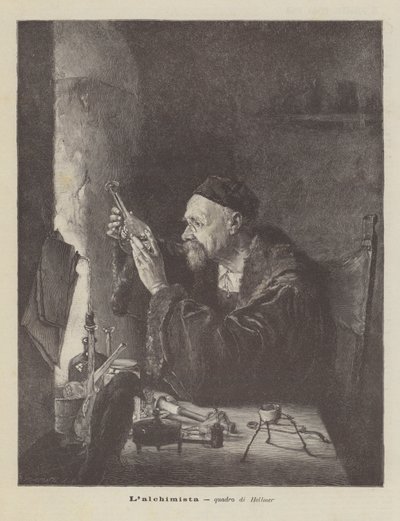 Lalchemist, Hellmer festménye alkotó: Edmund Ritter von Hellmer