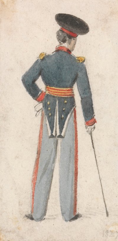 Egy katona hátulnézete alkotó: Edmund Thomas Parris